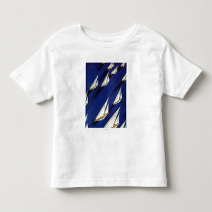 T-shirt Pour Les Tous Petits Régate de voilier par la soudure de ski