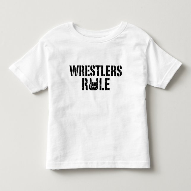 T-shirt Pour Les Tous Petits Règle des lutteurs (Devant)
