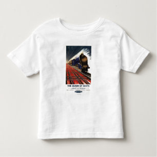 T-shirt Pour Les Tous Petits Reine de train écossais de pullman