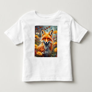 T-shirt Pour Les Tous Petits Renard dans la prairie