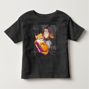 T-shirt Pour Les Tous Petits renard et hibou