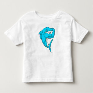 T-shirt Pour Les Tous Petits requin-marteau en tant que culturiste au Bodybuild