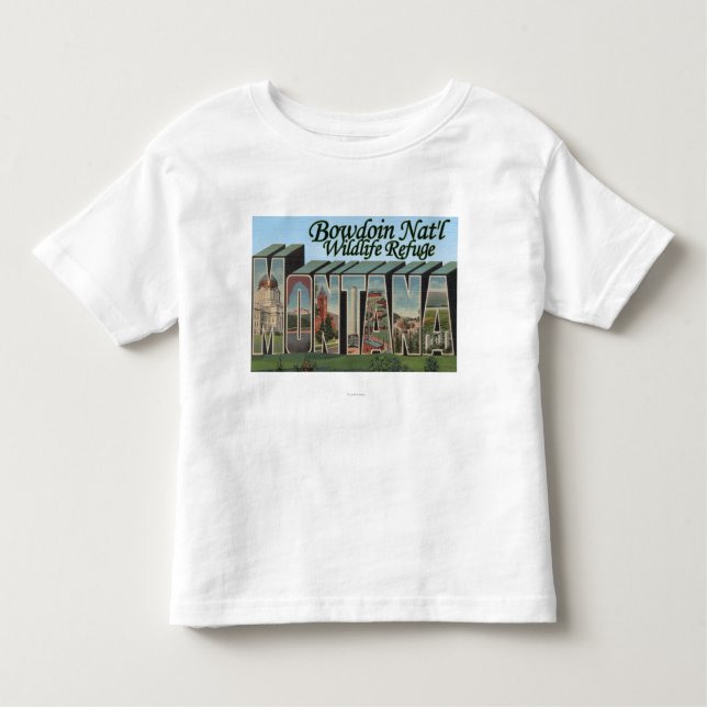 T-shirt Pour Les Tous Petits Réserve nationale de Bowdoin, Montana (Devant)