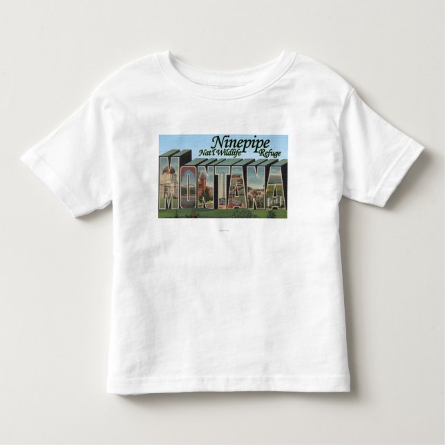 T-shirt Pour Les Tous Petits Réserve nationale de Ninepipe, Montana (Devant)