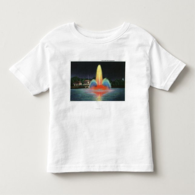 T-shirt Pour Les Tous Petits Réservoir de Highland Park illuminé la nuit (Devant)