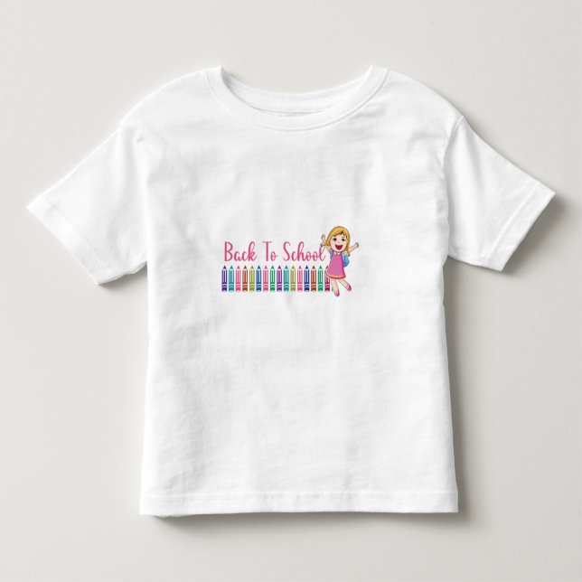T-shirt Pour Les Tous Petits retour à l'école (Devant)