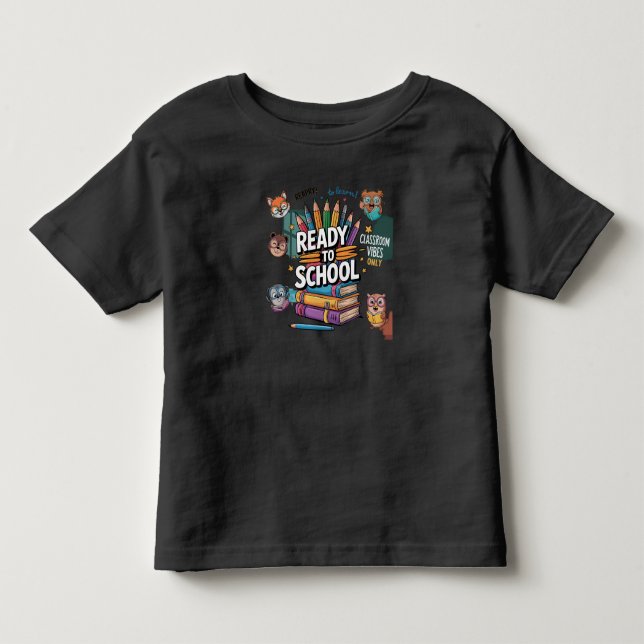 T-shirt Pour Les Tous Petits Retour à l'école (Devant)