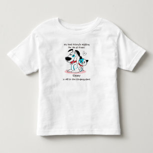 T-shirt Pour Les Tous Petits Retour à l'école Mignonne Premier Jour En Quitta