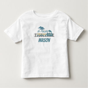 T-shirt Pour Les Tous Petits Retro Anniversaire de enfant Party Earthy