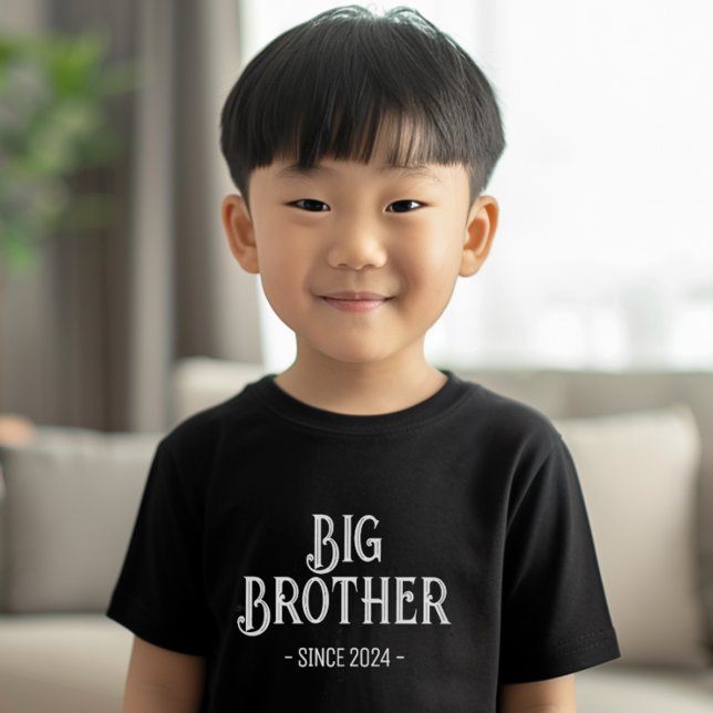 T-shirt Pour Les Tous Petits Retro Big Brother (Big Brother Birth Pregnancy Announcement Shirt for siblings)