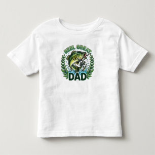 T-shirt Pour Les Tous Petits Rétro Bobine Super Papa Png Pêche Papa