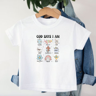 T-shirt Pour Les Tous Petits Retro Christian God Dit Que Je Suis Pâques