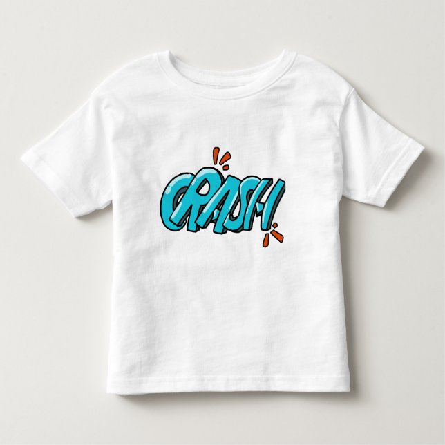 T-shirt Pour Les Tous Petits Retro Pop Art CRASH Graffiti Lettering (Devant)