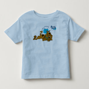 T-shirt Pour Les Tous Petits Retro Squares Scooby-Doo Lying Down