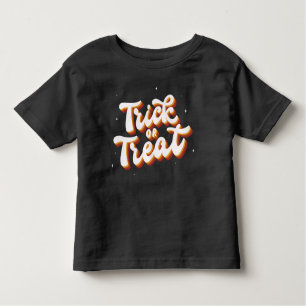 T-shirt Pour Les Tous Petits Retro Trick ou Treat
