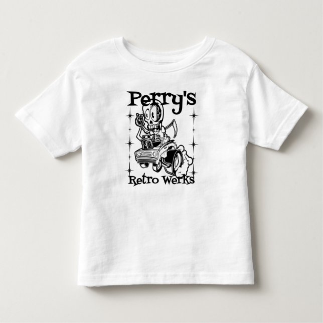 T-shirt Pour Les Tous Petits Rétro Werks de Perry badine des chemises (Devant)