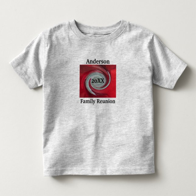 T-shirt Pour Les Tous Petits Réunion de famille artistique Abstraite Swirl Keep (Devant)