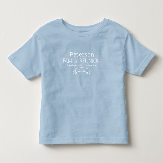 T-shirt Pour Les Tous Petits Réunion familiale personnalisée moderne (Devant)