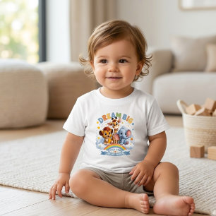 T-shirt Pour Les Tous Petits Rêve Grand Safari Animaux Mignons Bébé Inspiration