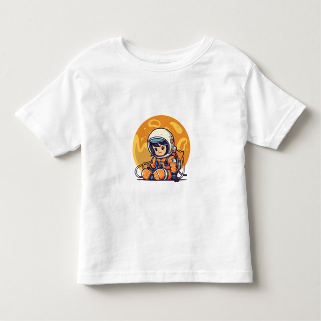 T-shirt Pour Les Tous Petits Rêvez grand, petit astronaute (Devant)