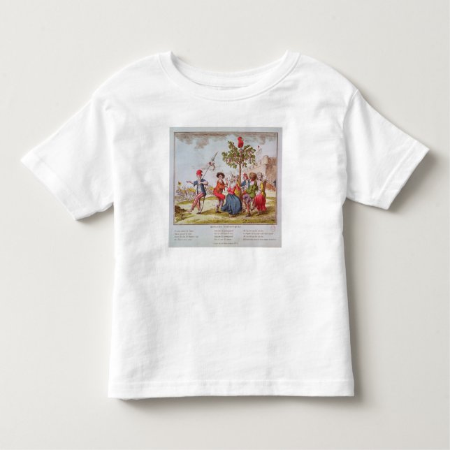 T-shirt Pour Les Tous Petits Révolutionnaires français dansant le carmagnole (Devant)