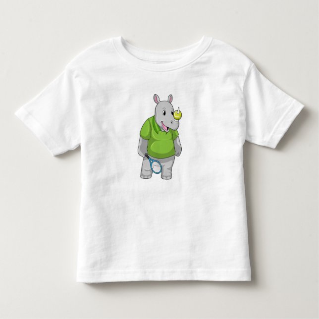 T-shirt Pour Les Tous Petits Rhino at tennis (Devant)
