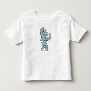 T-shirt Pour Les Tous Petits Rhino comme Bodybuilder extrême