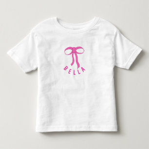 T-shirt Pour Les Tous Petits Ribbon Doux Joli Rose Girly Pour Elle
