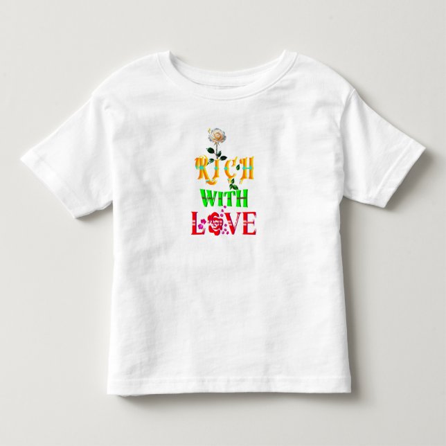 T-shirt Pour Les Tous Petits Riche En Amour (Devant)