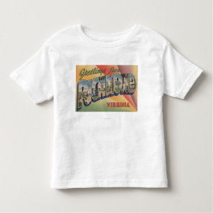T-shirt Pour Les Tous Petits Richmond, la Virginie - grandes scènes de lettre
