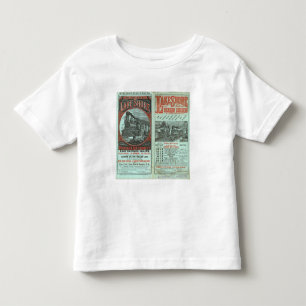 T-shirt Pour Les Tous Petits Rivage et le Michigan de lac si ferroviaires