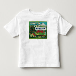 T-shirt Pour Les Tous Petits Rivière bleue de LabelHood de caisse d'Apple de