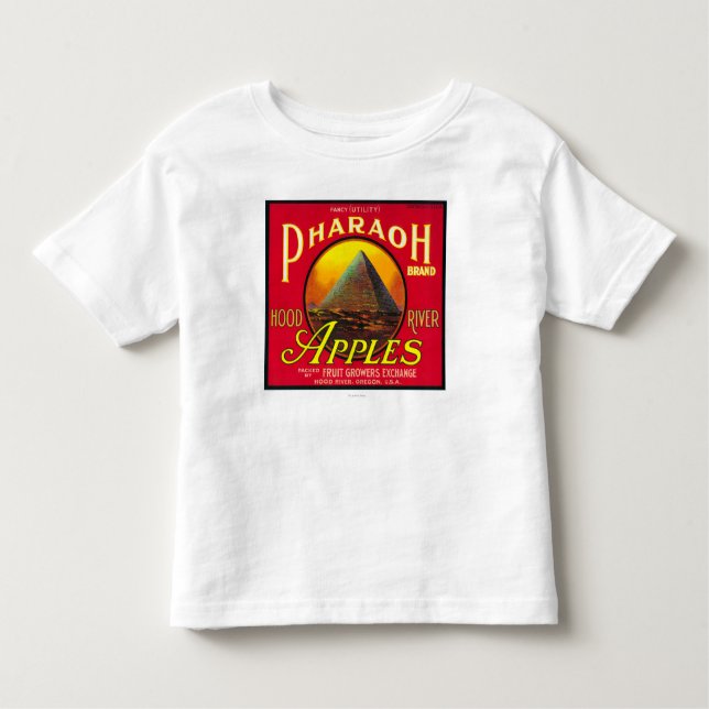 T-shirt Pour Les Tous Petits Rivière de LabelHood de caisse d'Apple de pharaon, (Devant)