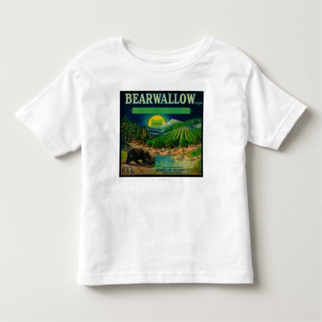 T-shirt Pour Les Tous Petits Rivière de LabelHood de caisse de Bearwallow (Devant)