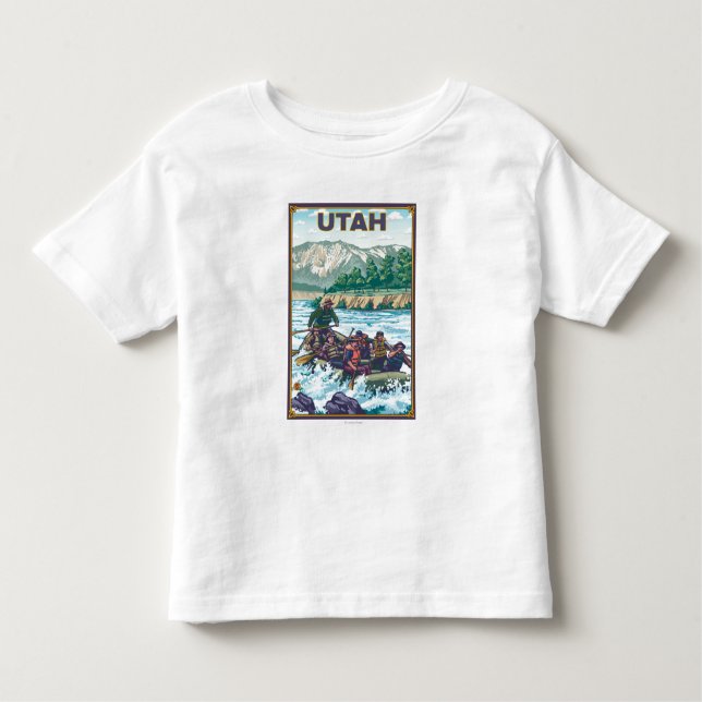 T-shirt Pour Les Tous Petits Rivière RaftingUtah (Devant)