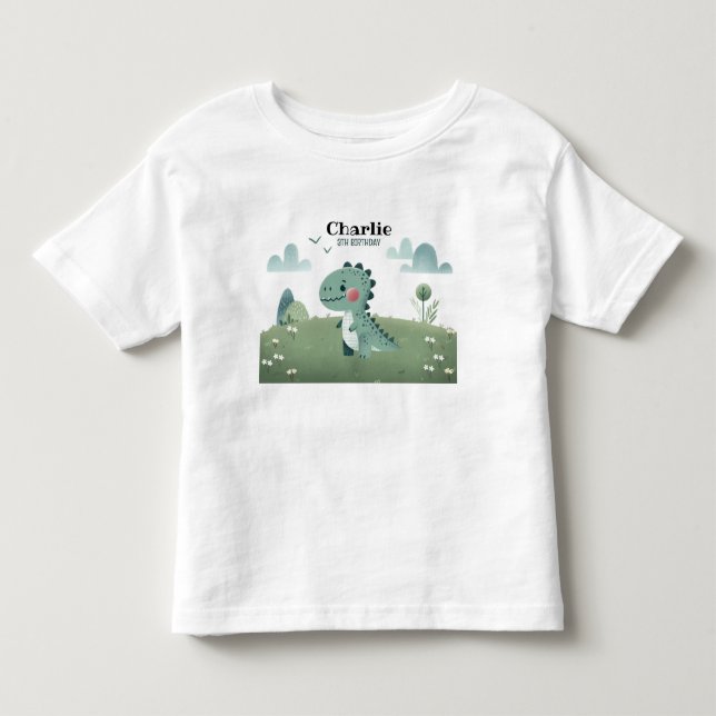 T-shirt Pour Les Tous Petits Roarsome Dino Birthday  (Devant)