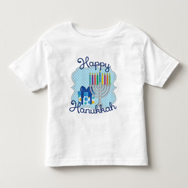 T-shirt Pour Les Tous Petits Robe de Hanoukka (Devant)