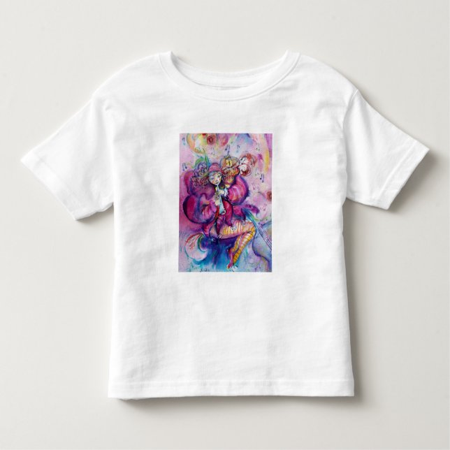 T-SHIRT POUR LES TOUS PETITS ROBE ROSE MUSICALE (Devant)