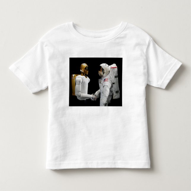 T-shirt Pour Les Tous Petits Robonaut 2, un astronaute habile et dextérité 4 (Devant)