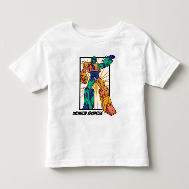 T-shirt Pour Les Tous Petits Robot de guerrier géant : Aventure illimitée (Devant)