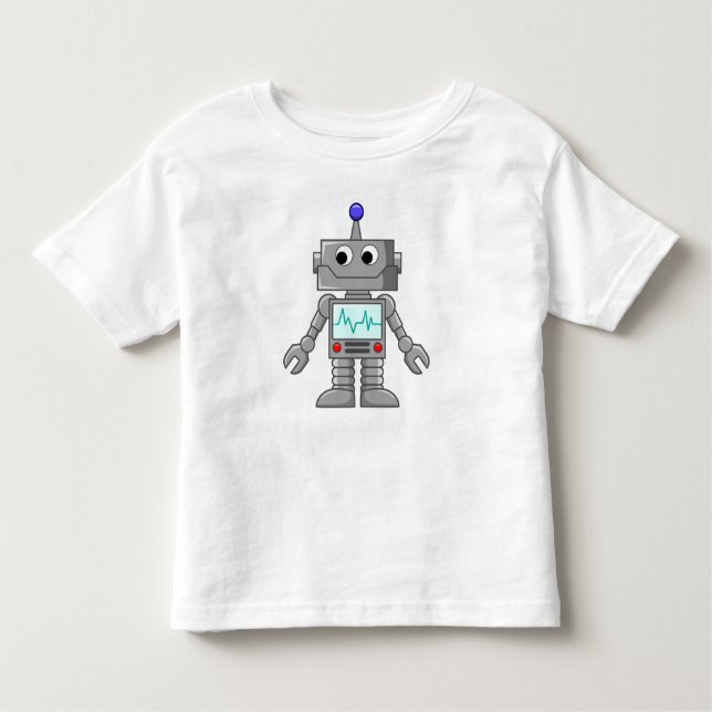 T-shirt Pour Les Tous Petits Robot de sourire (Devant)