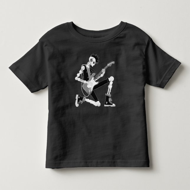 T-shirt Pour Les Tous Petits Robot guitariste (Devant)