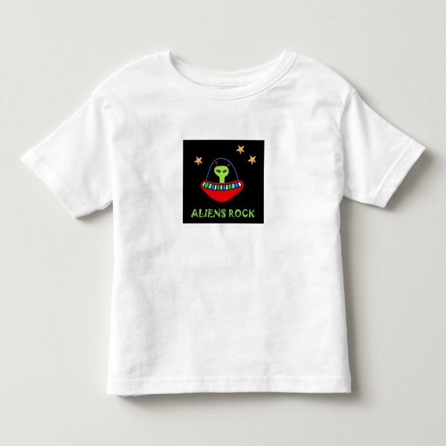 T-shirt Pour Les Tous Petits roche d'aliens ! (Devant)