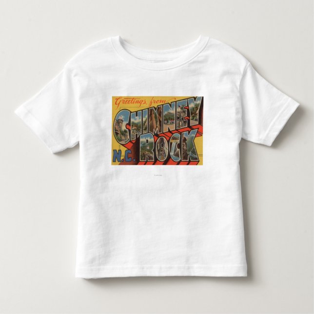 T-shirt Pour Les Tous Petits Roche de cheminée, la Caroline du Nord (Devant)