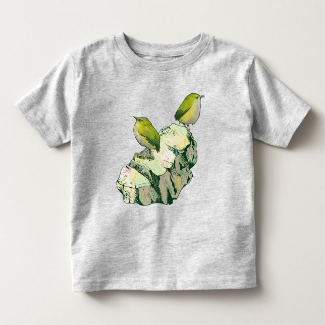 T-shirt Pour Les Tous Petits Rock Wen birds Nouvelle-Zélande (Devant)
