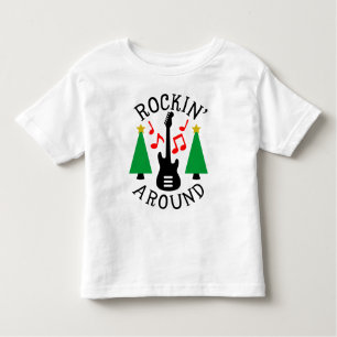 T-shirt Pour Les Tous Petits Rockin' autour de l'arbre de Noël
