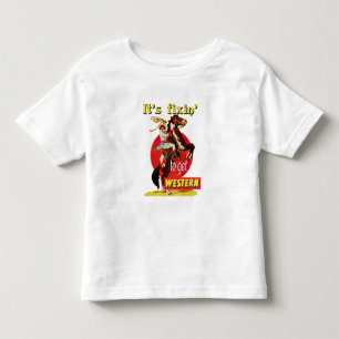 T-shirt Pour Les Tous Petits Rodeo Cowgirl sur Fixin de cheval pour obtenir Wes