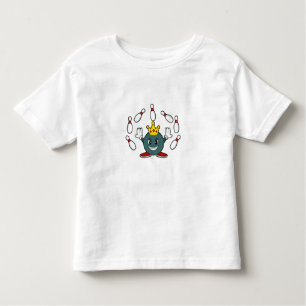 T-shirt Pour Les Tous Petits Roi à Bowling avec épingle de Bowling