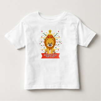 T-shirt Pour Les Tous Petits Roi Pour Jour Âge 3 Anniversaire Lion Thème