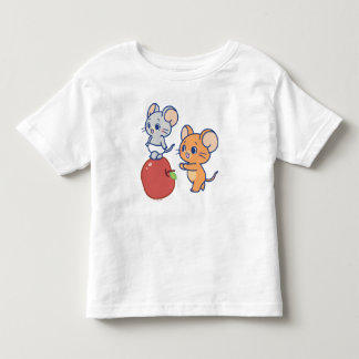 T-shirt Pour Les Tous Petits Rollage Anime Tuffy et Jerry Apple